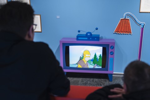 Die Simpsons erobern den schauraum: comic + cartoon