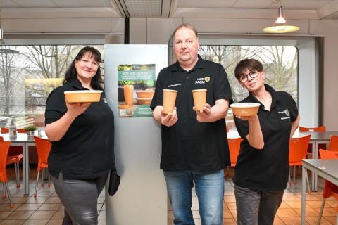 Betriebsrestaurant der Stadt Dortmund bietet Pfand-Mehrwegsystem an