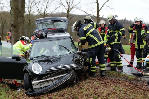 Schwerer Verkehrsunfall in Holzen
