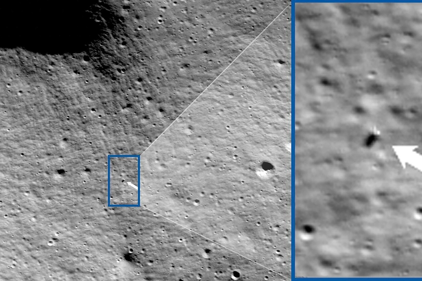 Obwohl er bei der Landung womöglich umgekippt ist, schickte der «Nova-C»-Lander Bilder vom Mond.