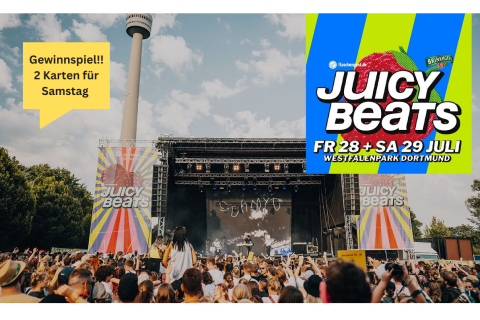 GEWINNSPIEL: 2 Karten für das Juicy Beats Festival am 29.07.