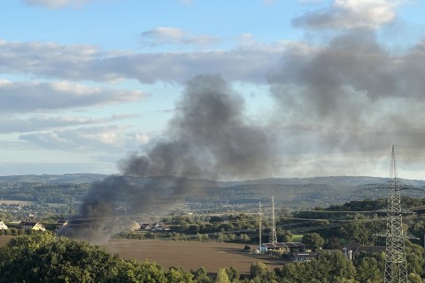 LKW-Brand auf der A1