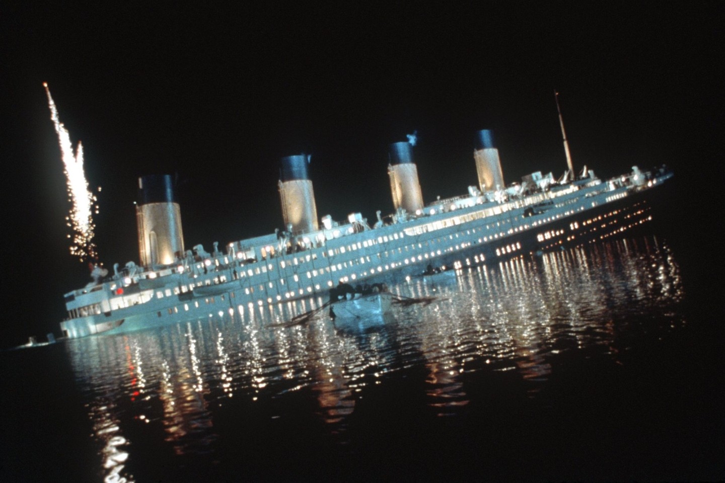 Der Untergang des Luxusliners «Titanic» im Film von Regisseur James Cameron.